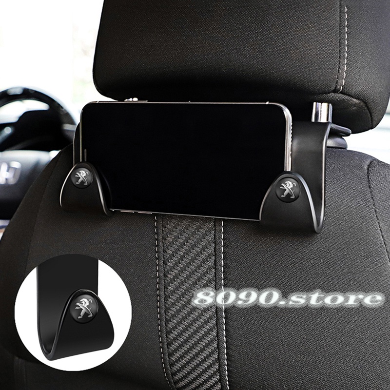 Set 2/4 móc treo đa năng và set 2/ 4 móc treo đa năng phát sáng gắn sau ghế xe hơi Peugeot 5008 208 407