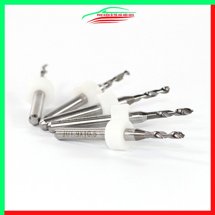 Hộp 10 mũi khoan CNC cao cấp độ chính xác cao đường kính mũi 1.2mm/1.5mm/2.0mm/2.5mm/3mm tùy chọn