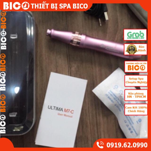 Máy Phi Kim Dr Pen M7 Màu Hồng Lăn Kim Sẹo Rõ Trị Mụn, Máy Cấy Phấn Cấy Tảo - Thiết Bị Spa BICO