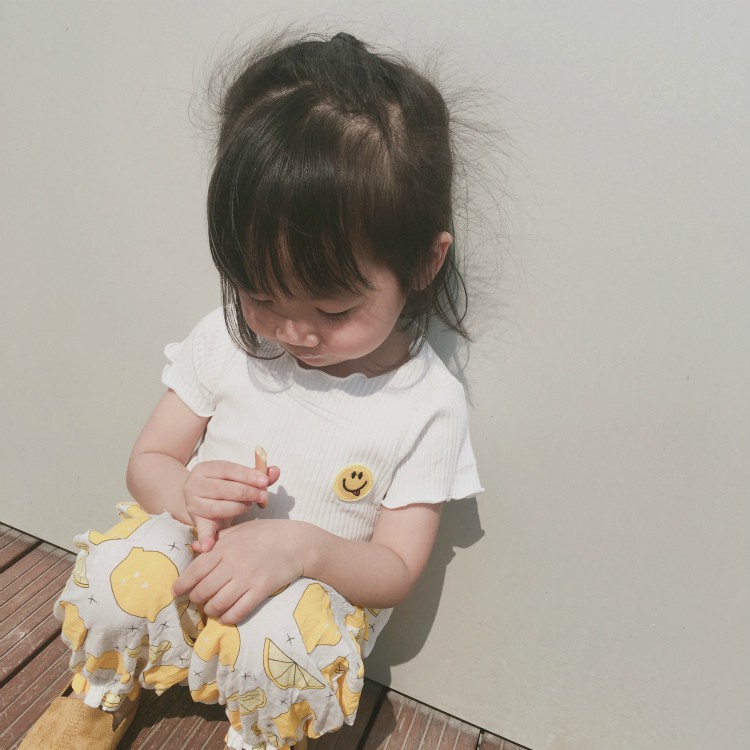 Áo Thun Sát Nách Màu Trơn Đáng Yêu Hợp Thời Trang Cho Bé