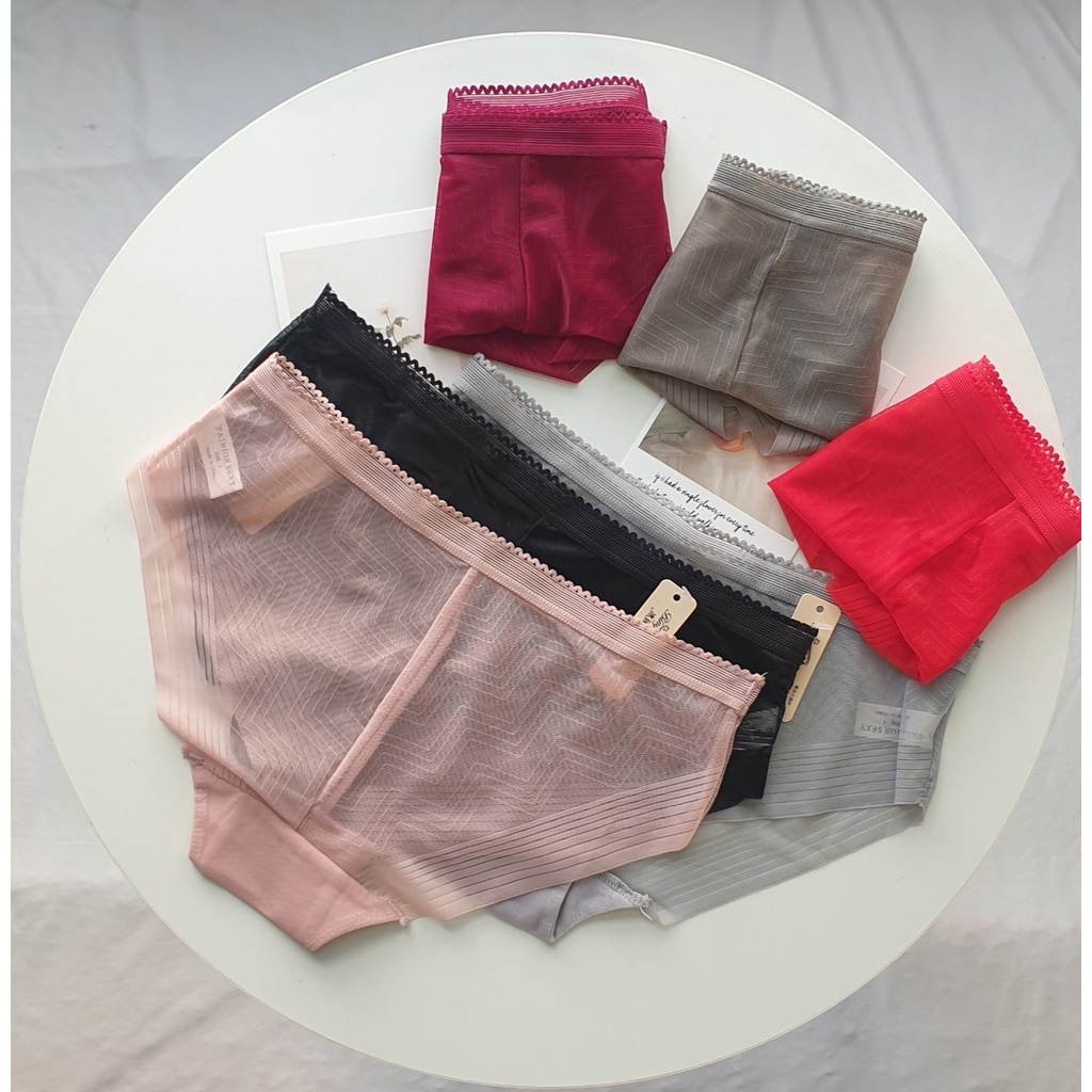  Quần lót nữ voan tuyết gân tăm Vintage - quần chip nữ đẹp Havana FLQ118 | BigBuy360 - bigbuy360.vn