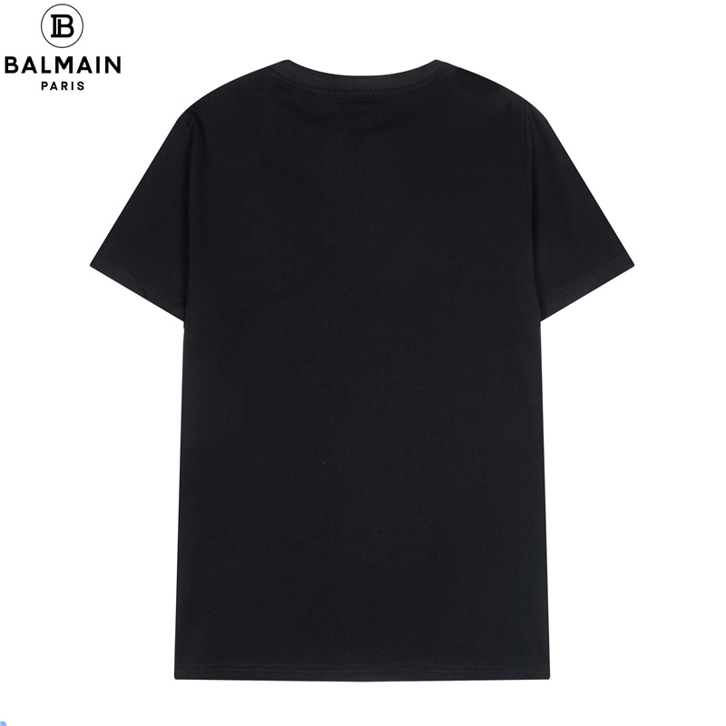 BALMAIN Áo Thun Ngắn Tay In Chữ Phong Cách Năng Động Trẻ Trung Dành Cho Cả Nam Và Nữ # Z6045