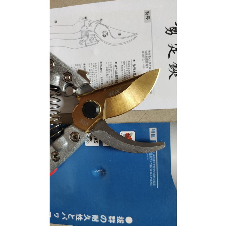 Kéo cắt cành Nhật Japan lưỡi thép SK-5 siêu bền v9