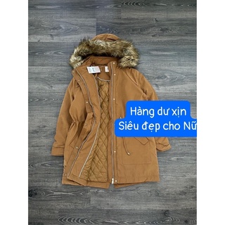 Áo khoác parka TU màu vàng cho bố mẹ
