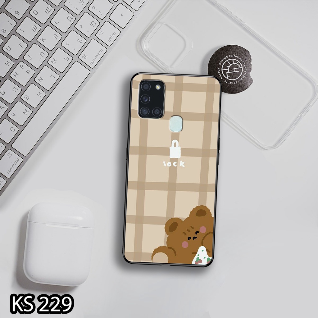 Ốp lưng Samsung A11/A21/A21S in hình Gấu nhỏ siêu đẹp, độc, lạ_KINGSTORE.HN_Ốp SS