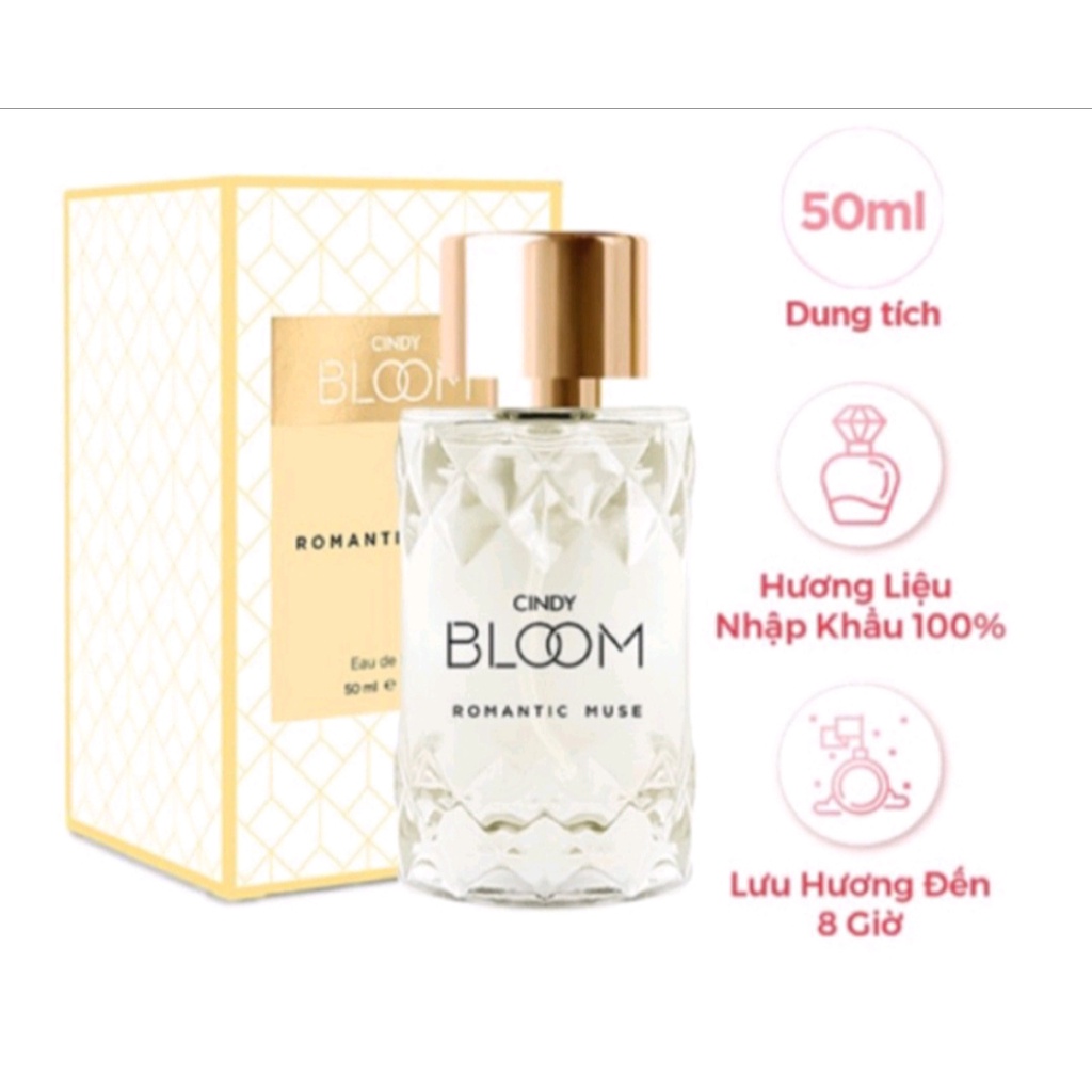 NƯỚC HOA CINDY BLOOM NỮ TÍNH HƯƠNG NGỌT NGÀO, QUYẾN RŨ, LÃNG MẠN TINH TẾ LƯU HƯƠNG LÂU