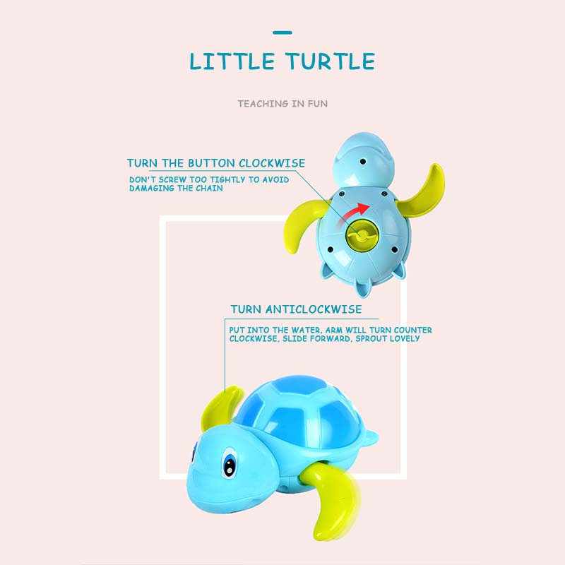 Quà tặng trẻ em Đồ chơi tắm cho bé Đồng hồ bơi Động vật Hồ bơi Rùa Rùa