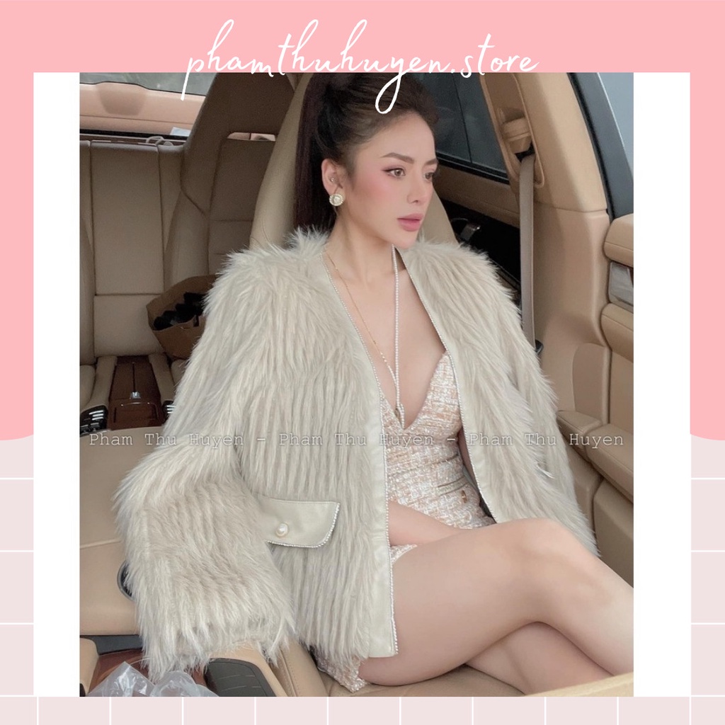 Áo lông thỏ Hàn Quốc sang chảnh