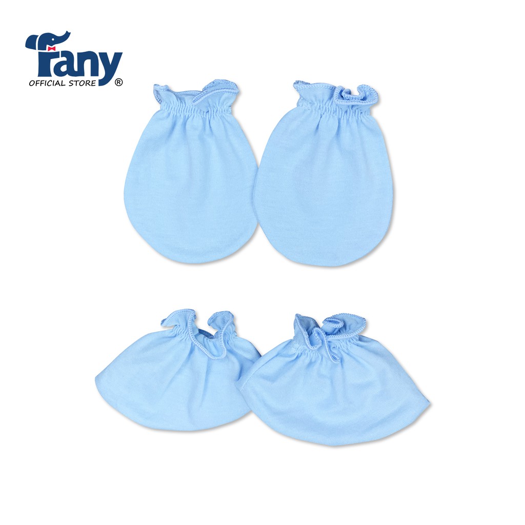 Bao tay bao chân màu sơ sinh Fany® 100% cotton 6 màu sắc tươi sáng lựa chọn