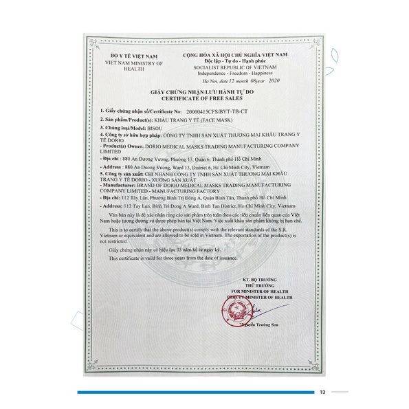 Khẩu Trang Y Tế 3D Cho Bé - Bisou Baby Mask