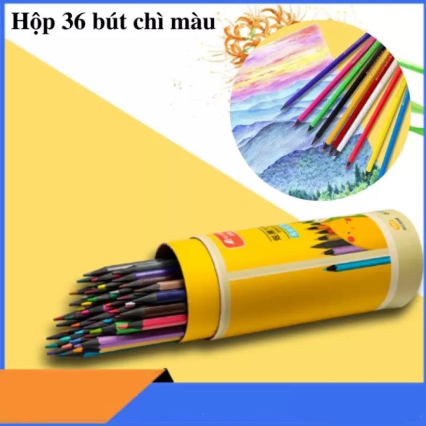 Hộp 36 Bút chì mầu PENSING - Giúp bé thỏa sức sáng tạo tô vẽ với 36 mầu - NPP HS Shop