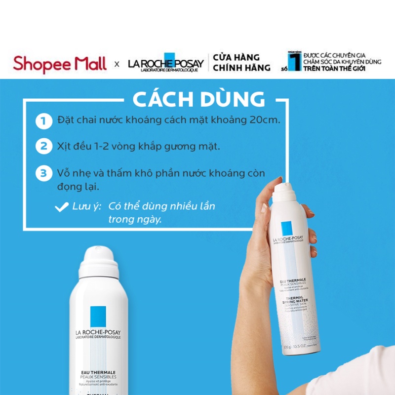 Nước khoáng giúp làm dịu &amp; bảo vệ da La Roche-Posay Thermal Spring Water 300ml