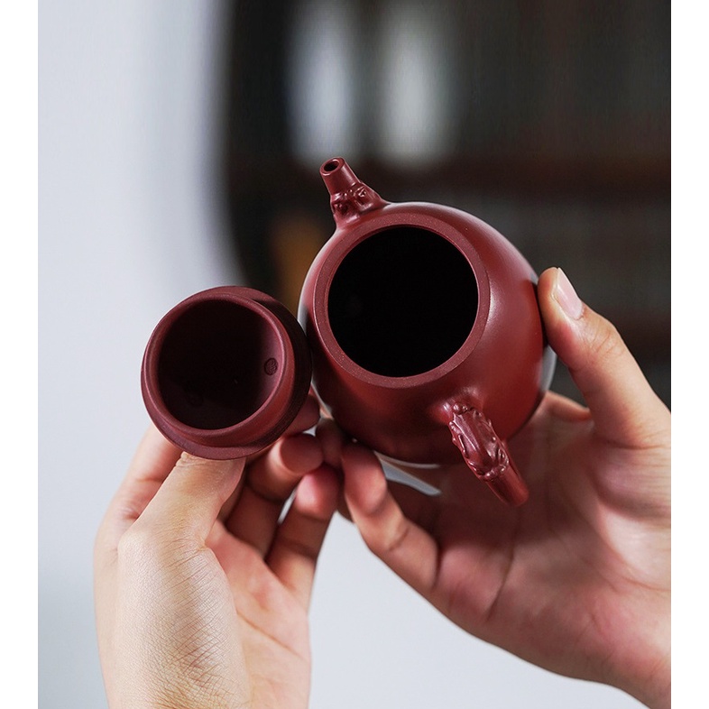 Ấm Tử Sa Nghi Hưng Tần Quyền Long Tuyền 200 ml (Đại Hồng Bào)