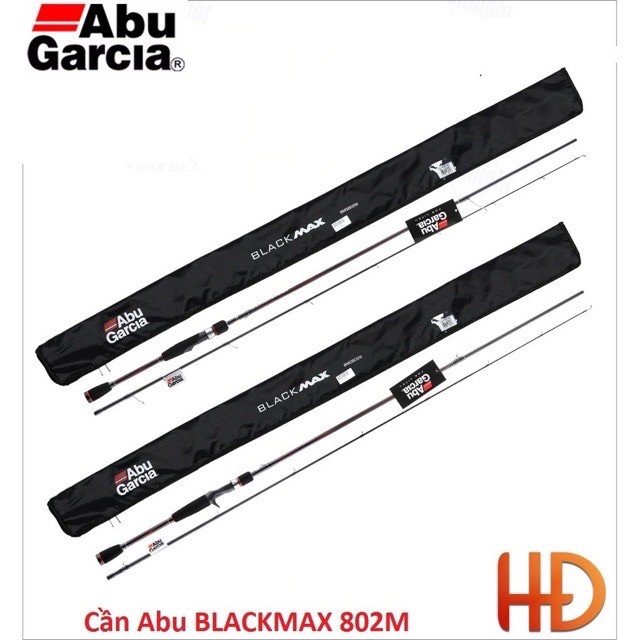 bộ cần câu máy ngang cần dài 2m4 abu black max + máy ngang CD 201 cần ABu Garcia black max cần cực khoẻ y hình giảm giá