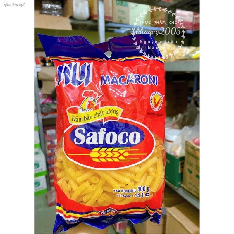 Nui Ống Macaroni Safoco - gói 400gr