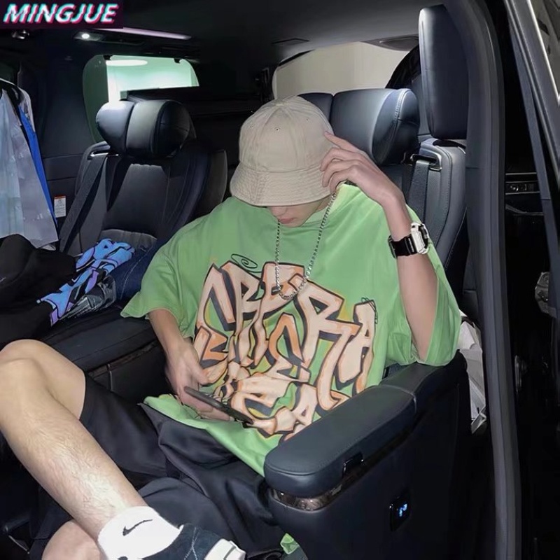 Áo Thun Cổ Tròn Tay Lỡ 5 / 4 In Hình Thời Trang Dành Cho Nam M-5xl