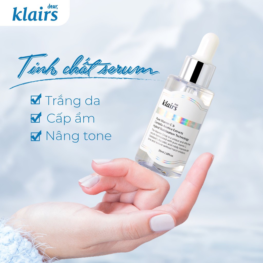 Serum Klairs Vitamin C Trắng Da - Klairs Serum Vitamin C Freshly Juiced Vitamin Drop 35ml