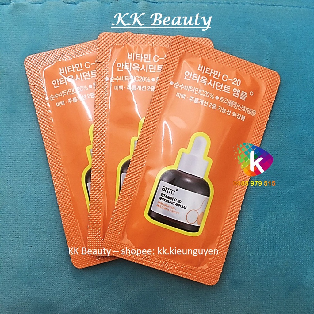 (Sample 1.5ml) Tinh Chất Trắng Da BRTC Vitamin C-10 C20 C-20 Ampoule