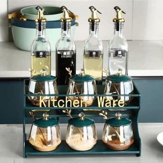 Bộ hũ gia vị kitchen ware thuỷ tinh cao cấp (ảnh thật cuối ạ)