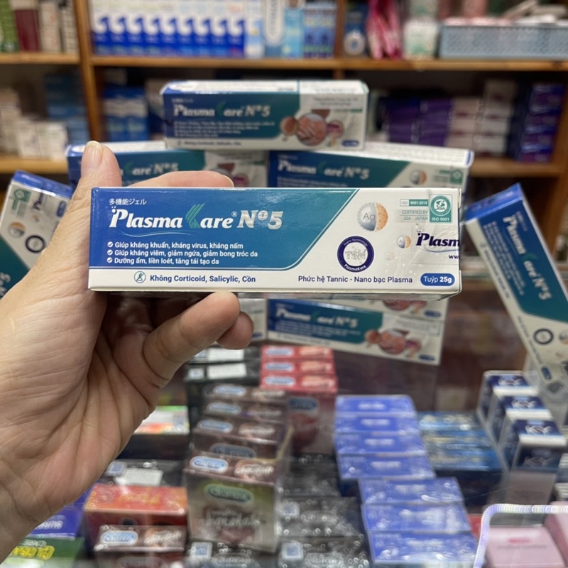 PlasmaKare No5 - Nano bạc gel bôi da PlasmaKare No5 giúp kháng khuẩn, tái tạo da, ngăn ngừa các tổn thương trên da