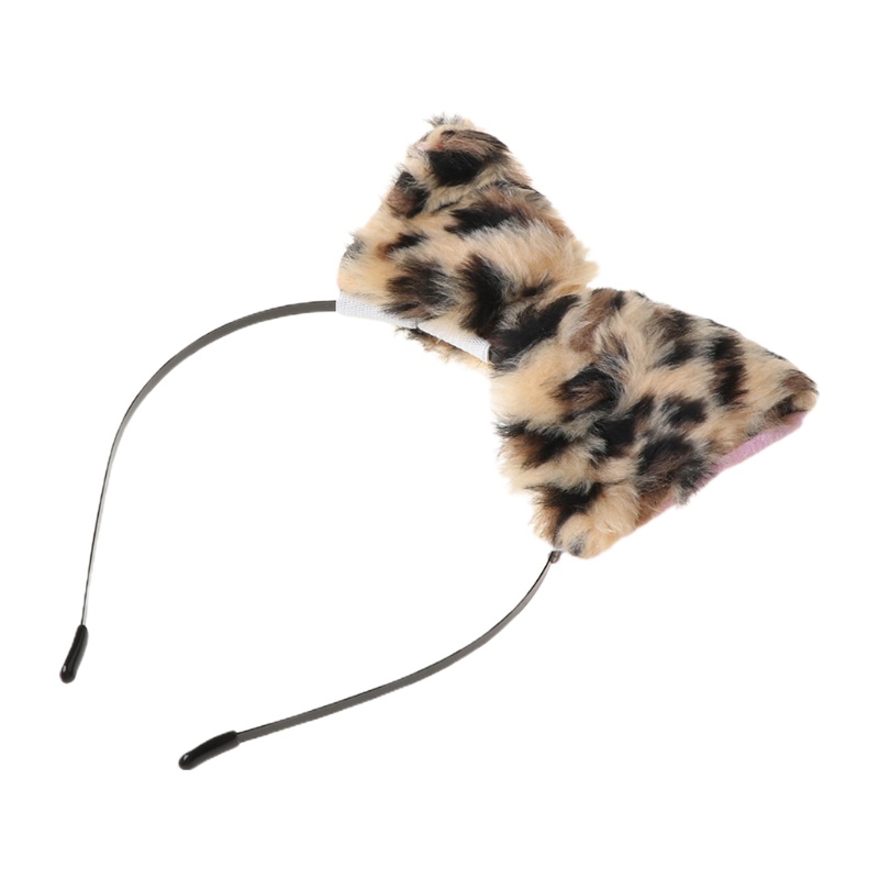 Flgo Băng Đô Tai Mèo Lông Dài Hóa Trang Anime Thời Trang Cho Nữ