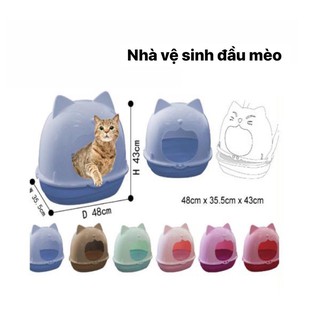 NHÀ VỆ SINH ĐỰNG CÁT MÈO CHÓ THÚ CƯNG TẶNG KÈM XẺNG CHỐNG VI KHUẨN, KHỬ MÙI