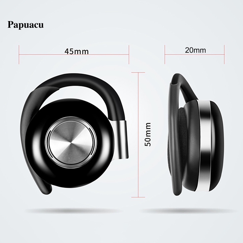 Tai Nghe Nhét Tai Bluetooth Siêu Nhẹ Có Móc Vành Tai Cho Điện Thoại