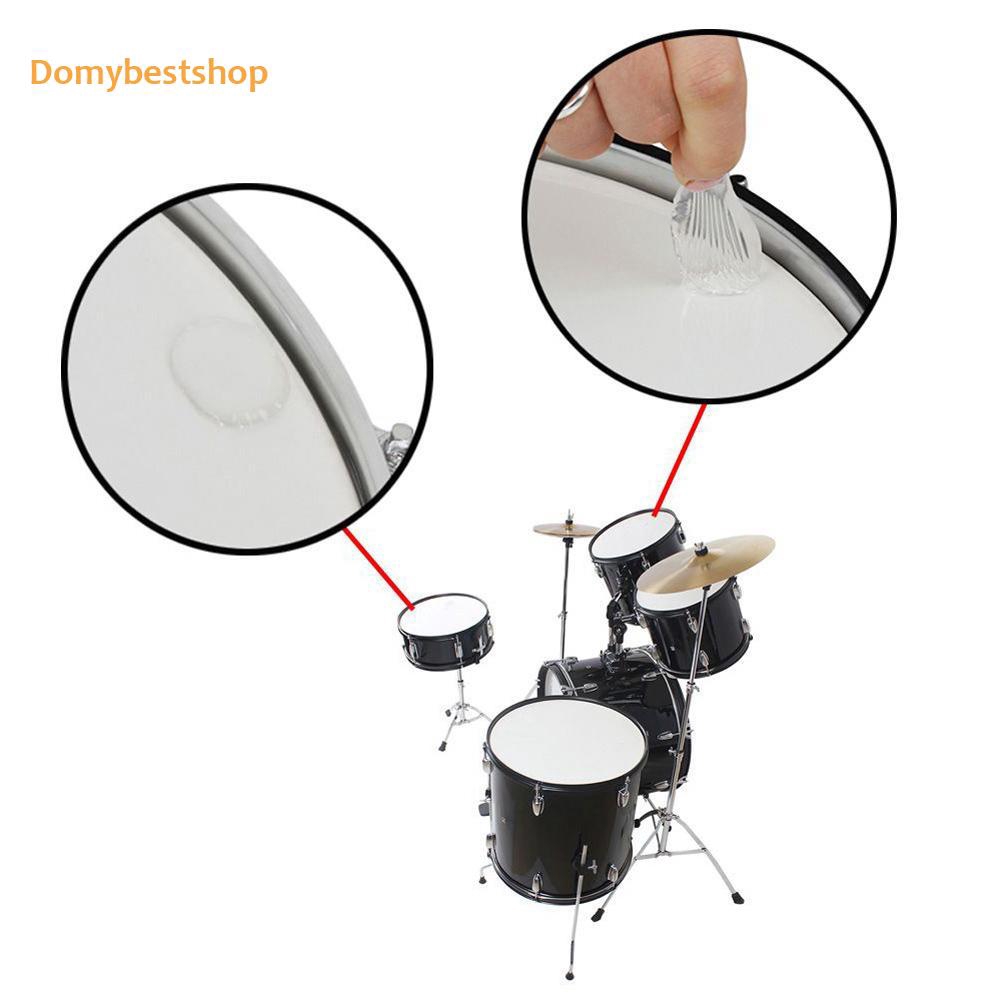 DB-FUN*2pcs/Pack 6 Packs Snare Drum Mute Transparent Pad Instrument Accessory