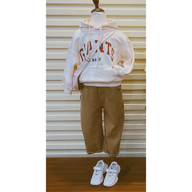 Áo hoodie bé trai Giants, áo nỉ lót lông có mũ thời trang trẻ em