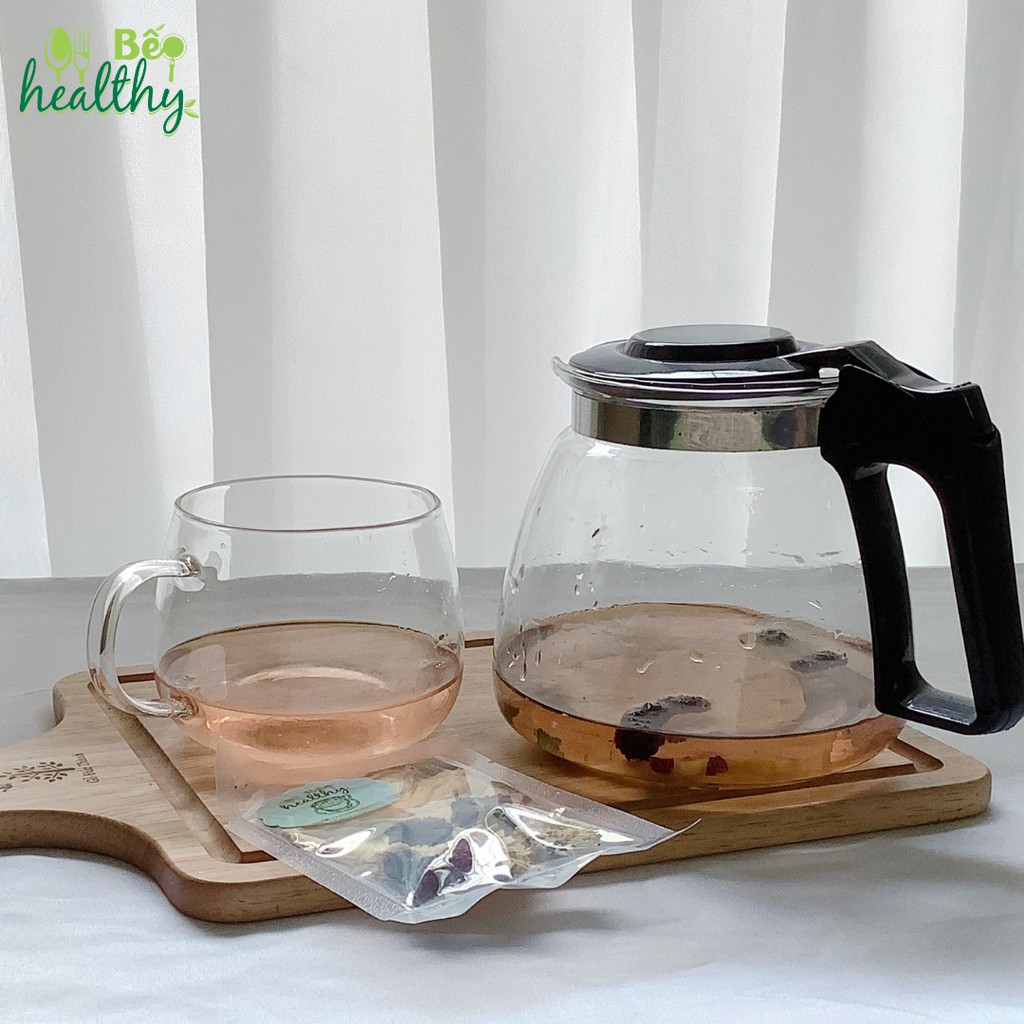 Trà detox dứa dâu thanh nhiệt giải độc hỗ trợ giảm cân - Bếp healthy Hà Nội