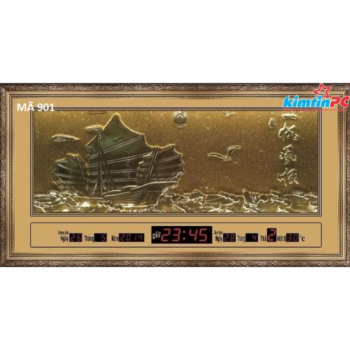 Lịch vạn niên - Tranh Kim Sa - 60x115cm - mã 901