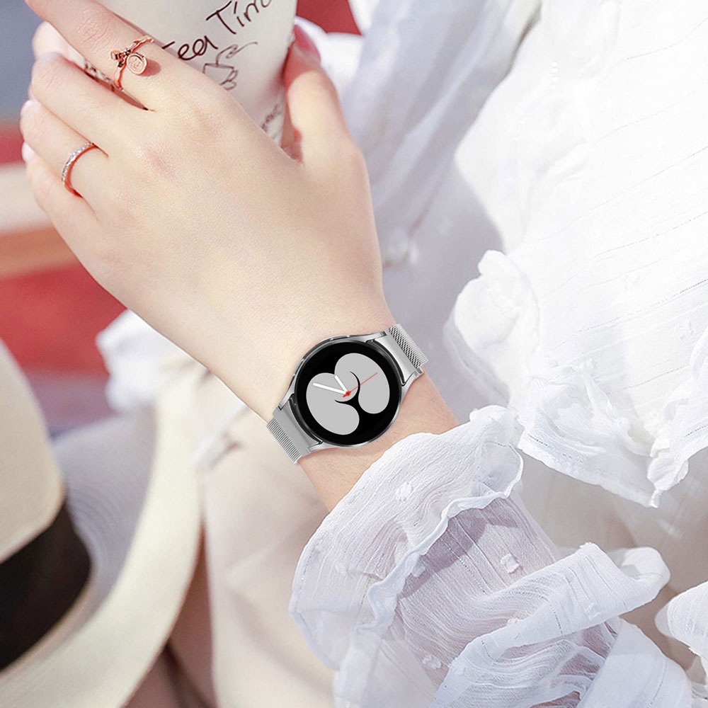 Dây Đeo Thay Thế Chất Liệu Thép Không Gỉ Cho Đồng Hồ Thông Minh Samsung Galaxy Watch 4 Band 40mm 44mm/ Watch 4 Classic 42/44mm