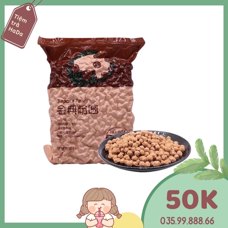 Trân châu hoàng kim boduo 1kg trà sữa nướng