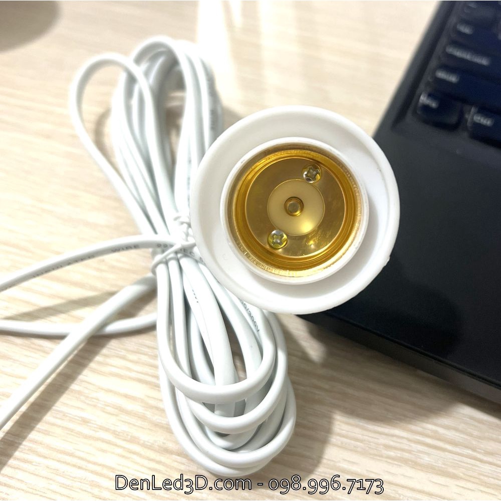 Chuôi Đèn Búp E27 Có Phích và Công Tắc