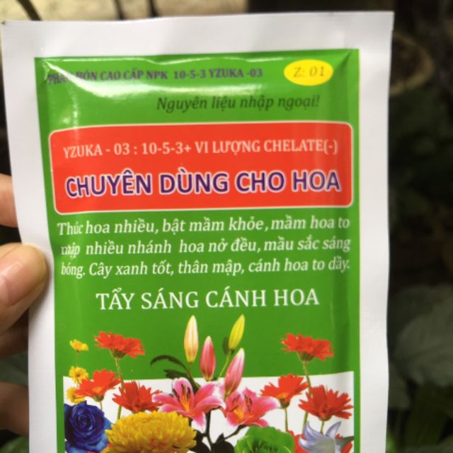 Kích hoa kết hợp tẩy sáng cánh hoa dạng gói