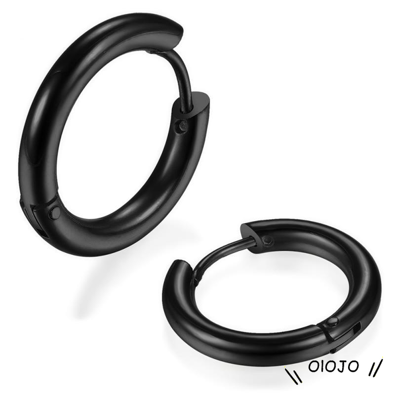 🌼1 Chiếc Bông Tai Khoen Tròn Bằng Thép Titan Không Gây Dị Ứng Phong Cách Hàn Quốc