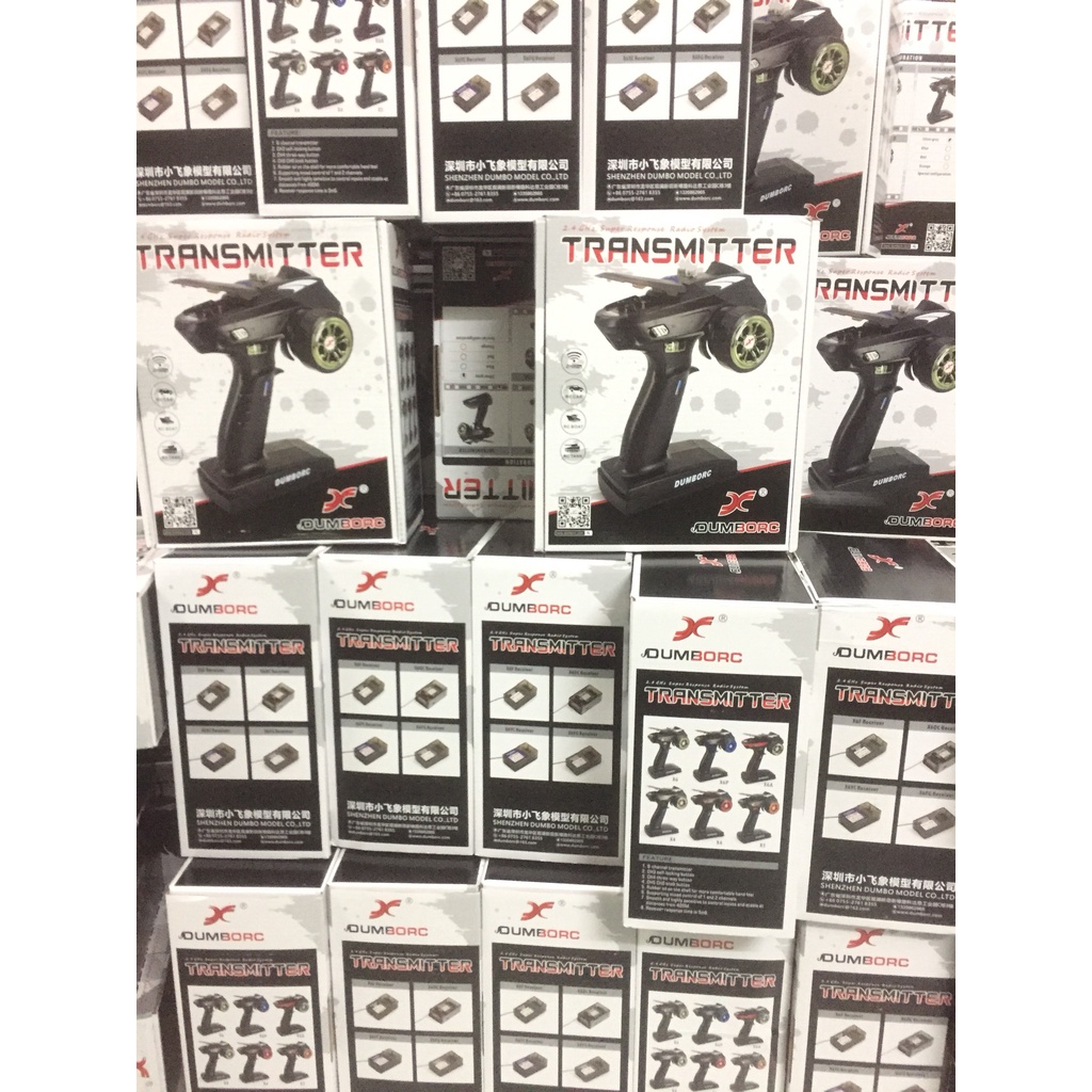 Tay Dumborc 6 kênh TX + RX X6F/X6FG Dumbo RC X4 X6 4CH 6CH sóng điều khiển 2.4GHz phủ sóng xa 500m