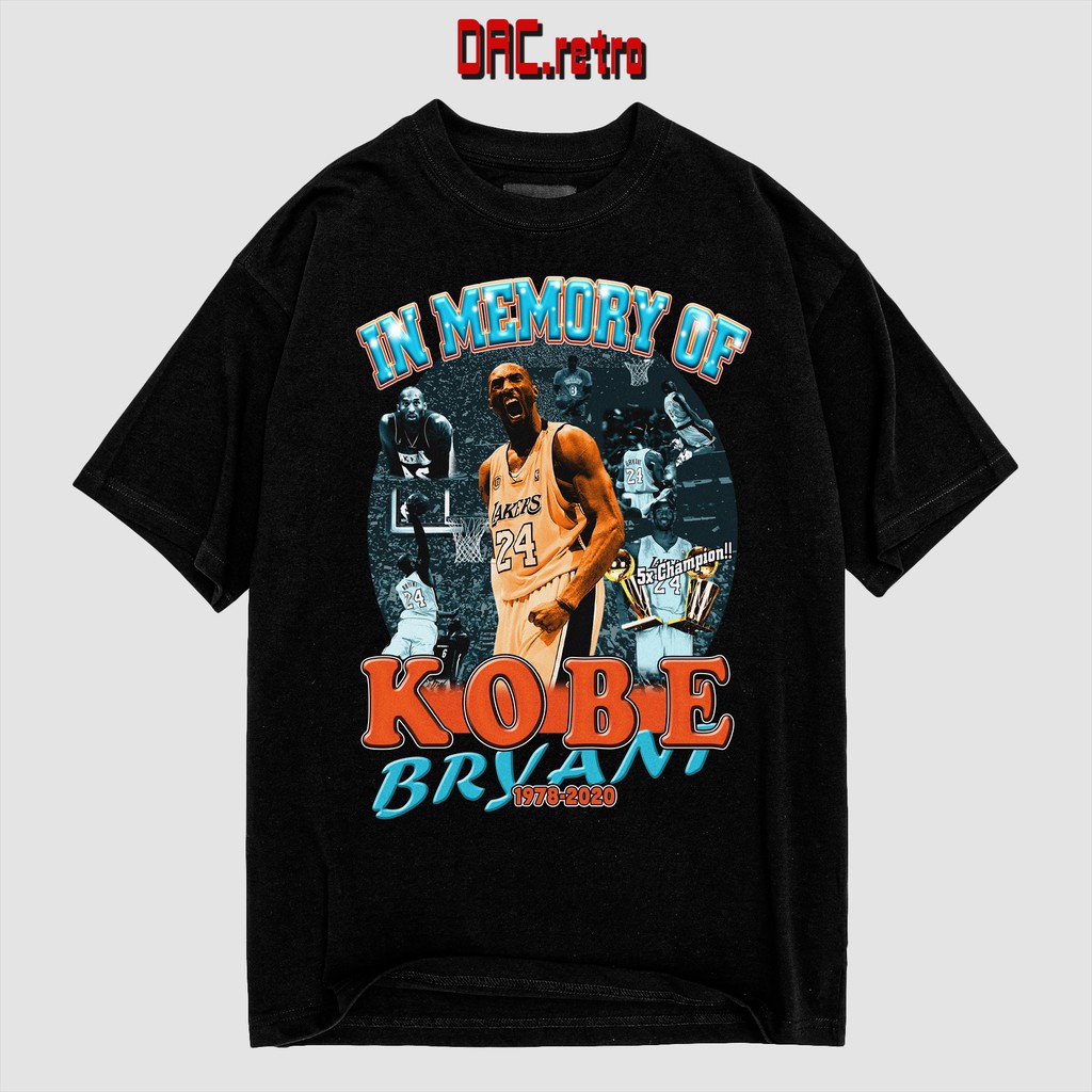 Áo Thun Bóng Rổ Vintage Kobe Bryant tay lỡ Unisex nhiều Form in hình Cầu Thủ Bóng Rổ Kobe Bryant [Tặng Voucher 10%]