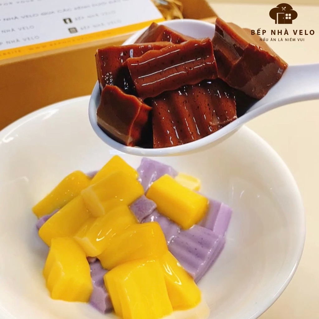 Set Làm Pudding Trứng, Socola, Khoai Môn Đài Loan - Bếp Nhà VeLo