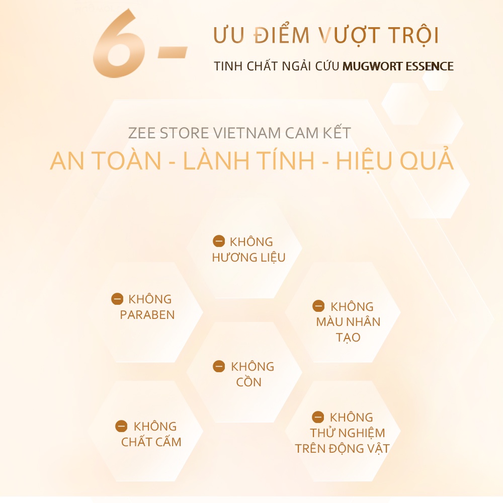 Bộ sưu tập Tinh chất dưỡng da Niacinamide Hyaluronic Acid Mugwort dưỡng trắng cấp ẩm mờ thâm mụn | ZEE ZEE skincare 30ml