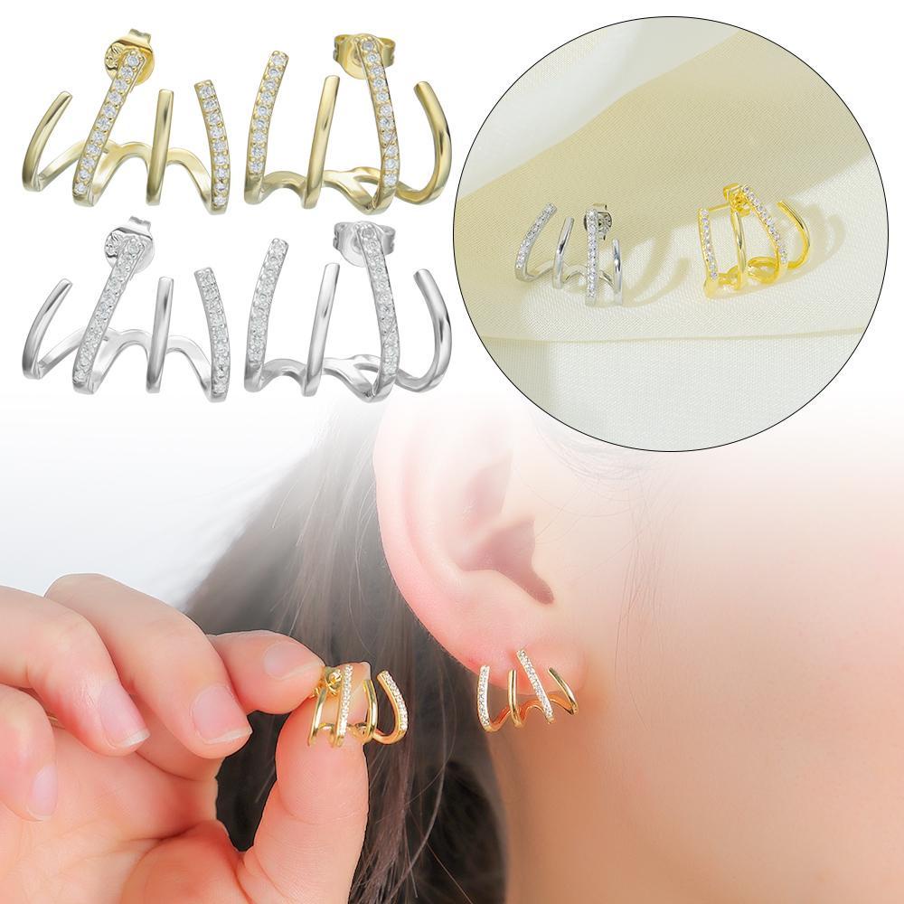 Leily 925|Khuyên Tai Thời Trang|Trang Sức Lấp Lánh|Bông Tai Thời Trang Đáng Yêu Cho Nữ