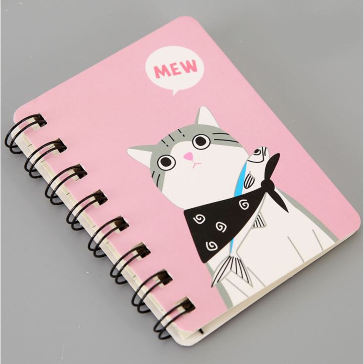 [Mã LIFEBOOK2 giảm 10% đơn 0Đ] Sổ tay Hand Made Mèo Xinh Khổ 8 x 10.5cm ( 80 Trang ) H57