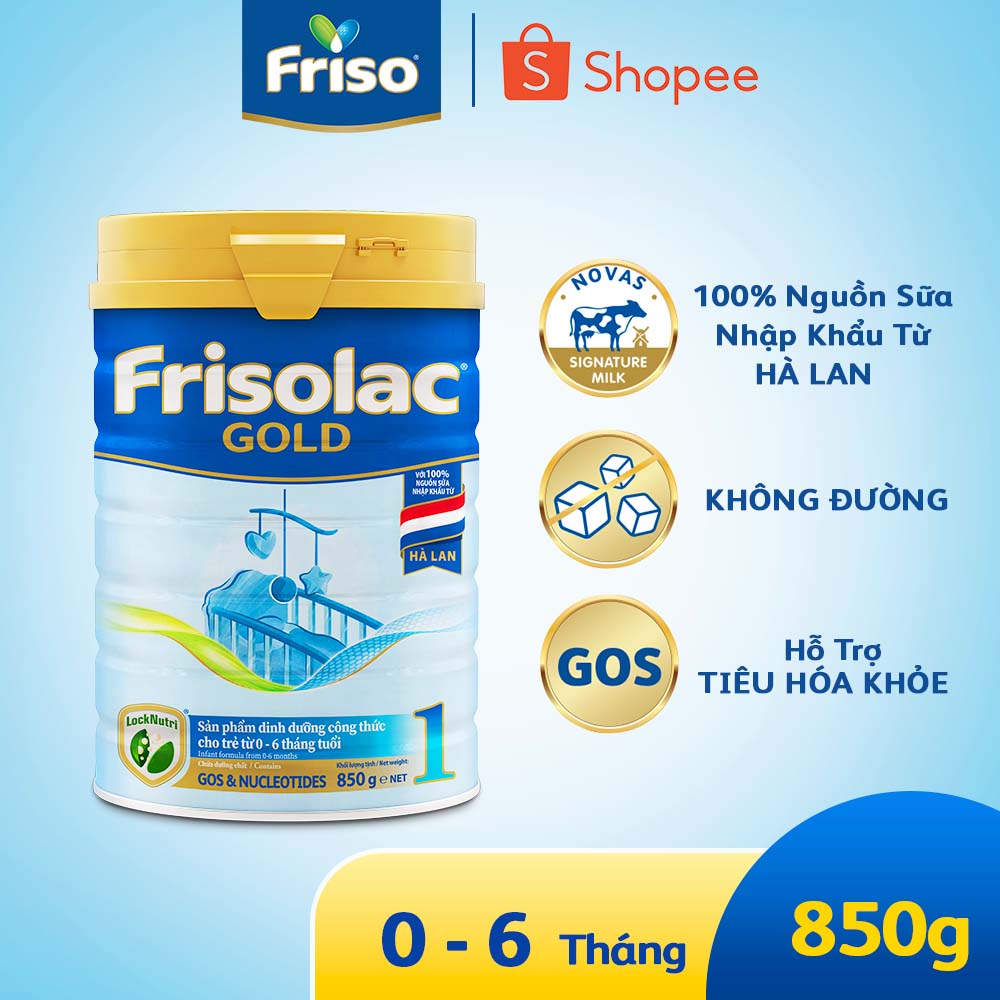 Sữa Bột Frisolac Gold 1 850g