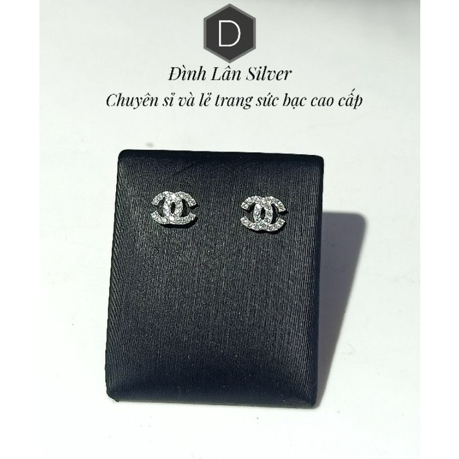 Bông chanel bạc 925