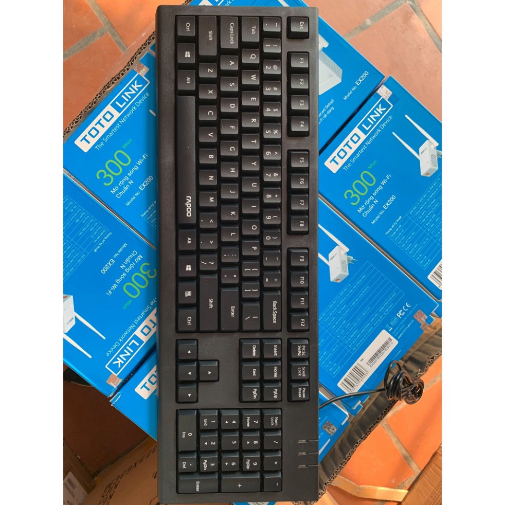 Bàn phím có dây 𝑩𝑯12𝑻 Rapoo NK1800 bàn phím máy tính có dây chính hãng | Tech House Official