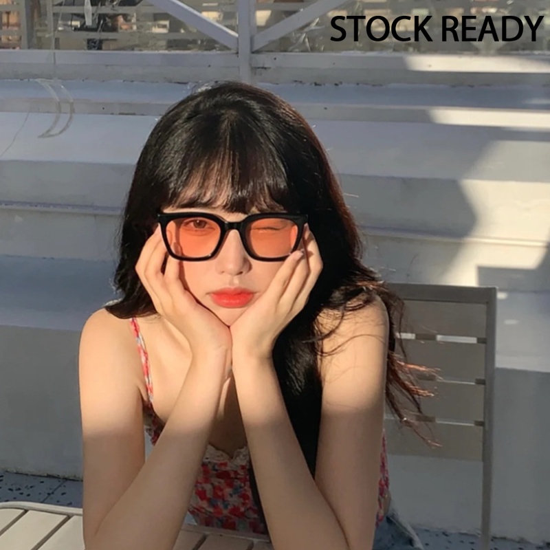 Mắt kính gọng vuông nhỏ chống tia sáng xanh phong cách Hàn Quốc cổ điển dành cho nam nữ