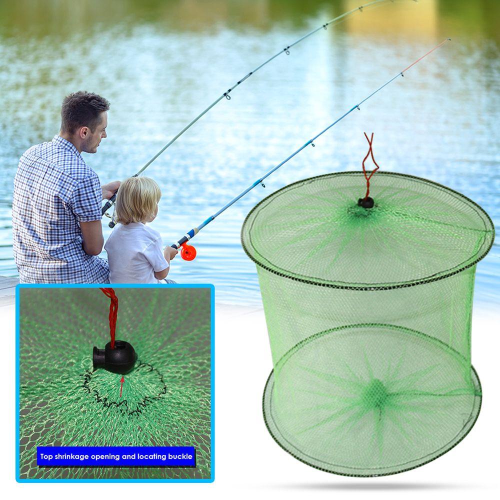 Lưới Đánh Bắt Tôm Cá Hình Tròn 30cm Màu Sắc Ngẫu Nhiên Có Thể Gập Lại Tiện Dụng