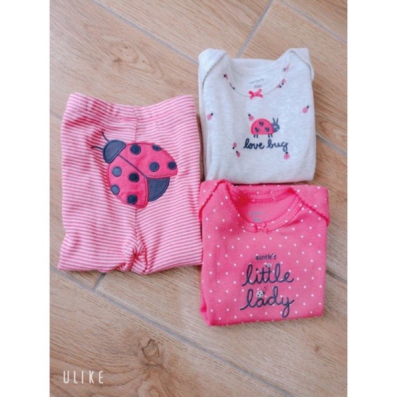 Set 3 món bé gái 9/12m