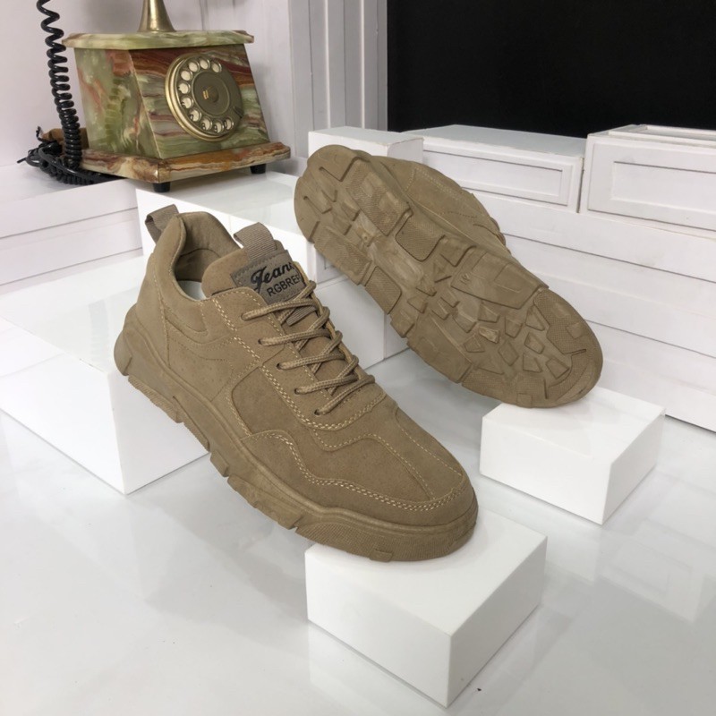 Giày Thời Trang 🔴𝑭𝑹𝑬𝑬𝑺𝑯𝑰𝑷🔴 Giày Nam Da Lộn Cao Cấp [ Hàng Độc Nhập Khẩu]- Bảo Hành Dài - SNK918 Màu Nâu | BigBuy360 - bigbuy360.vn