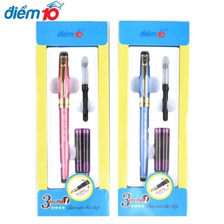 Bút Máy Luyện Chữ Điểm 10 TP-FTC02 [Ruột 2 Chức Năng Bơm Mực]